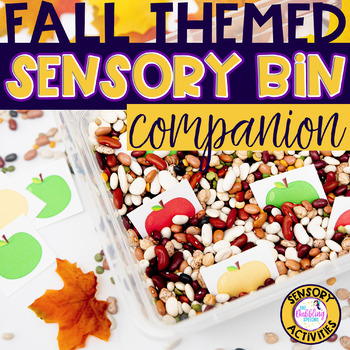 Preview of Fall Sensory Bin Companion For Articulation, Vocabulary, & Following Directions