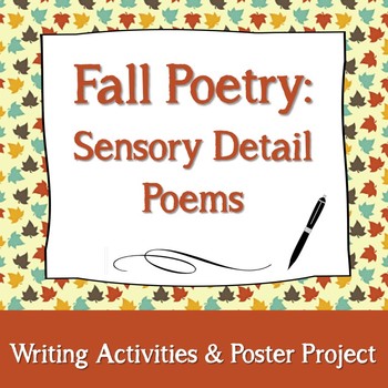 Preview of Fall Sensory Details Poems