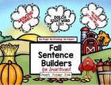 Fall Sentence Builders for Smartboard BUNDLE - ALL 5 Dolch