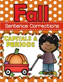 Fall Sentence Corrections Mini-Packet (Capitals & Periods Only)