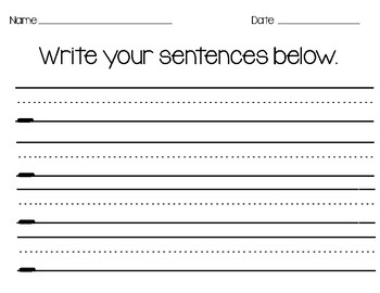 Fall Sentence Starters with Pictures by Positively Radiant Teaching