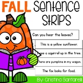 Fall Sentence Strips