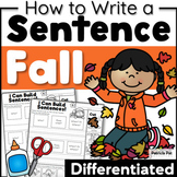 Fall Sentence Writing Complete Sentences | How to Write a 