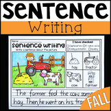 Fall Sentence Writing Worksheets