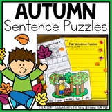 Fall Sentences | Scrambled Puzzles and Worksheets | Autumn