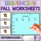 Fall Sequencing Worksheets for Second and Third Graders Di