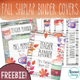 Free Fall Binder Covers | Free Fall Teacher Planner Covers
