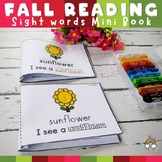 Fall Sight Word Mini Book Printable