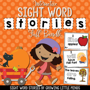 Preview of Fall Sight Word Stories Bundle