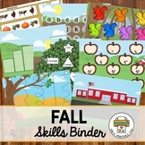 Preschool Fall Activity Binder