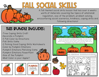 Preview of Fall Social Skills