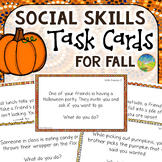 Fall Social Skills Task Cards & Journal Prompts