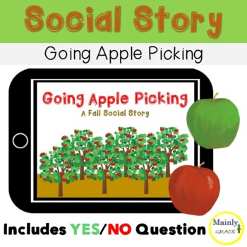 Preview of Fall Social Story - Going Apple Picking