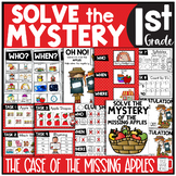 Fall Solve the Mystery Math & ELA Task Card Activity Case 