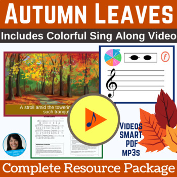 Preview of Fall Song Package: Autumn Song and Activity for Classroom and Any Fall Program