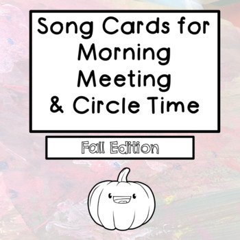 Preview of Fall Song Cards