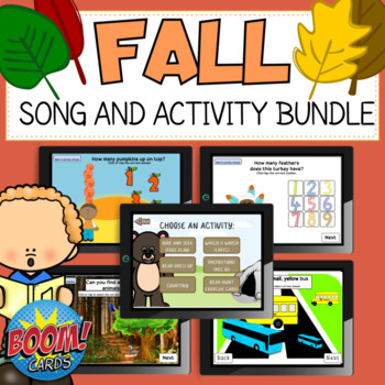 Preview of Fall Song and Activity Bundle (DIGITAL NO PREP)