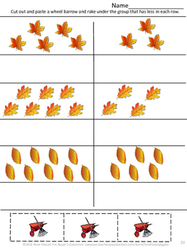 Fall Activities Sorting Kindergarten Special Education Math Fine Motor ...