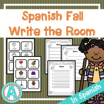 Fall Spanish Word Hunt Write The Room