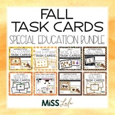 Fall Special Education Task Cards Bundle