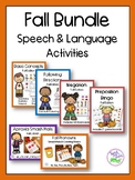 Fall Speech & Language Activities Bundle