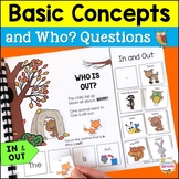 Fall Speech Therapy Activities WH Questions Interactive Bo