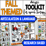 Fall Speech Therapy Activities for Articulation & Language