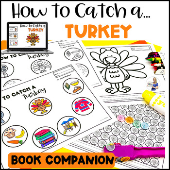 Preview of Fall Speech Therapy: Book Companion "How to Catch a Turkey" (Boom & Print)