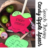 Fall Speech Therapy Craft: Candy Apple