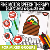 Fall Themed Fine Motor Practice: Popsicle Stick Art for Sp