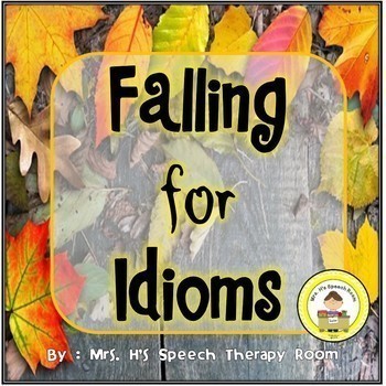 Preview of Fall Speech Therapy Idioms Bundle - Upper Elementary, Middle School, High School