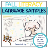 Fall Speech Therapy Language Samples Using Literacy