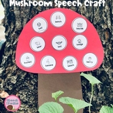 Fall Speech Therapy Mushroom Activity: Irregular Verbs Ass