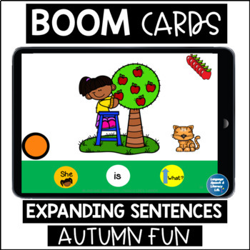 Preview of Fall Speech Therapy Picture Scenes, Pronouns and Verbs with WH Question Visuals