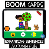 Fall Speech Therapy Picture Scenes, Pronouns and Verbs wit