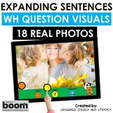 Fall Speech Therapy, Picture Scenes with Real Photos and W
