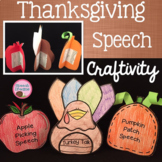 Fall Speech Therapy Thanksgiving Craft Perfect for Upper E