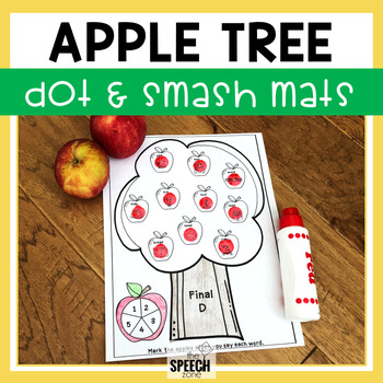 Apple Say and Smash | Articulation Play-Doh Mat for Early Developing Sounds