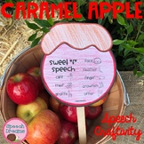 Fall Speech and Language Craft Caramel Apple 