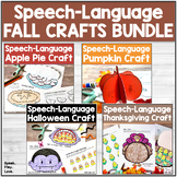 Fall Speech and Language Crafts - Speech Therapy Activitie