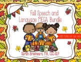 Fall Speech and Language Mega Bundle