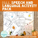 Fall Speech and Language Activity Pack- Low Prep!