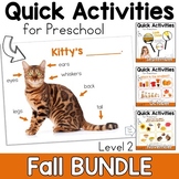Fall Speech Therapy Activities Preschool and Parent Educat