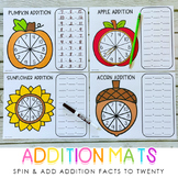 Fall Spinner Addition Facts to 20 - Hands On Addition Prac
