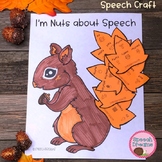 Fall Speech Therapy Craft: Squirrel Leaves with Articulati