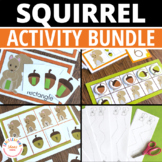 Fall Squirrel and Acorn Bundle:  Fall Activities for Presc