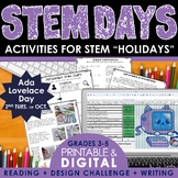 Fall Stem Activities for Ada Lovelace Day Reading, Writing