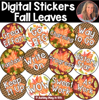 Preview of Fall Stickers | DIGITAL and PRINTABLE