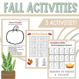 Fall Student Activities