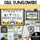 Fall Sunflowers Classroom Decor Bulletin Board Bundle